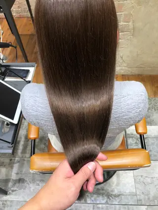 ロング カラー パーマ 銀座✨レイヤーカット 顔まわり/坂本亜裟海のヘアスタイル