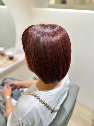 ショート カラー 西安 優香のヘアスタイル