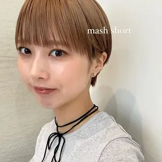 ショート 顔まわり🥨レイヤー /透明感/水口舞奈のヘアスタイル