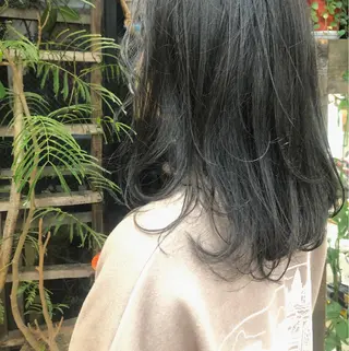セミロング カラー Moca 〰️のヘアスタイル