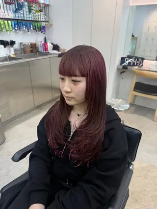 ロング カラー パーマ メンズ キッズ 栄💗メンズ｜似合せ パーマ｜haruのヘアスタイル