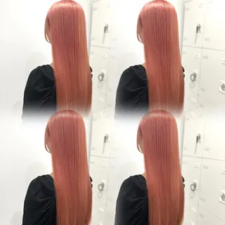 ロング カラー 🐬艶ハイトーン/ レイヤー/透明感🩵のヘアスタイル