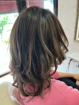 ミディアム カラー 🔷岡村主明🔷 Lafestaのヘアスタイル