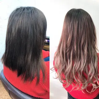 カラー ライブトレア YOSHIKIのヘアスタイル