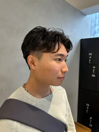 パーマ メンズ 谷口 瑠莉のヘアスタイル