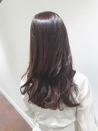 ロング カラー 透明感カラー ボブ/ 直感カラー診断のヘアスタイル