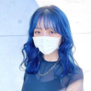 セミロング 番口 真七斗のヘアスタイル