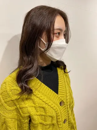 セミロング カラー レイヤー/大人ボブ| ワタナベ リョウカのヘアスタイル
