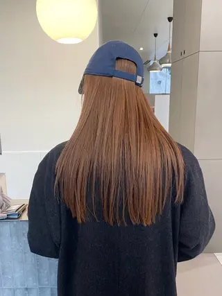 ロング 似合わせレイヤー ＆縮毛矯正のヘアスタイル