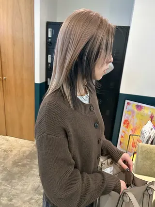 ミディアム カラー カラーリスト菅野 竜矢🌈のヘアスタイル