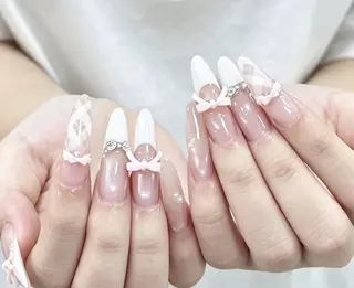 ネイル By moonネイル 🌷ワンホン/韓国風のネイルデザイン