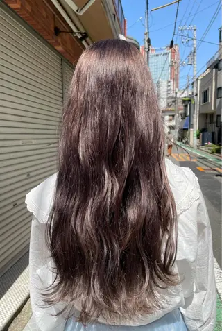 ロング カラー ヘアアレンジ REONA🪽✨薬院 レイヤーカット🫧のヘアスタイル