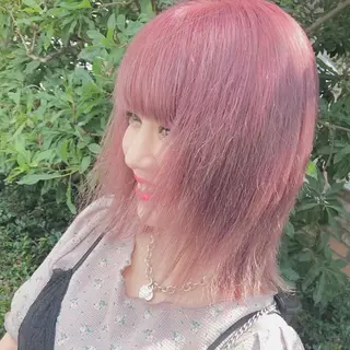 ミディアム カラー ヘアアレンジ メンズ キッズ ブリーチの髪様 MASATOのヘアスタイル