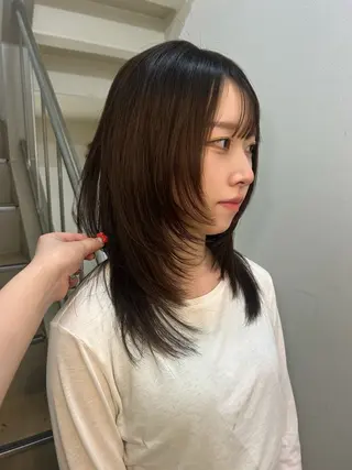 ミディアム hair&eye🎀 /momoKaのヘアスタイル