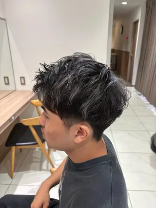 ショート カラー メンズ 🌱脱白髪染め特化 🌱岡田将英のヘアスタイル