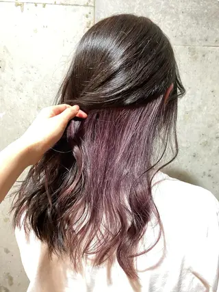 セミロング カラー シールエクステ 🪽CHIAKIのヘアスタイル