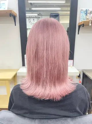 ミディアム カラー 青木 優歩のヘアスタイル