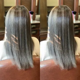 セミロング カラー ヘアアレンジ Hikari /京都駅美容室のヘアスタイル