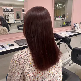 セミロング カラー 透明感ベージュカラー 🪞上野🪞AIのヘアスタイル
