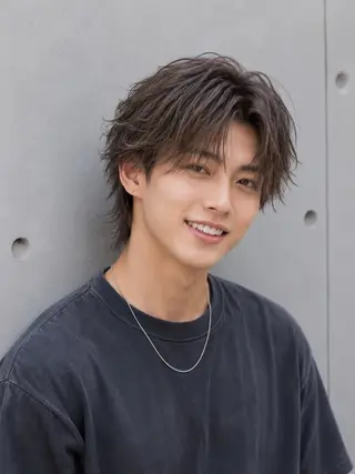 パーマ メンズ 宇梶 千愛のヘアスタイル
