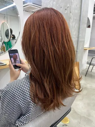 セミロング カラー ⭐️当日OK⭐️ 岩田峻のヘアスタイル