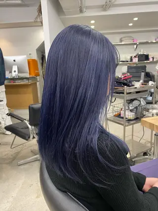 セミロング カラー パーマ ヘアアレンジ ネイル マツエク・マツパ ✨艶髪✨ 奈須晴香のヘアスタイル