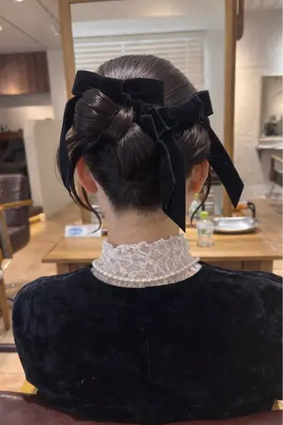 セミロング ヘアアレンジ 🎀ツヤ髪×モテヘア 🎀池袋/カナエのヘアスタイル