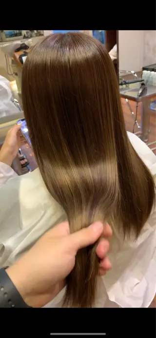 ロング カラー 吉野 武のヘアスタイル