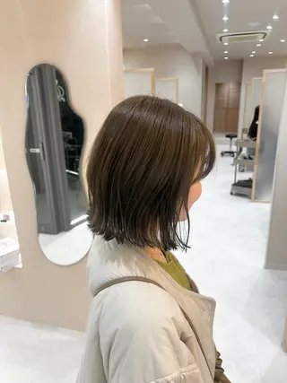 ミディアム カラー 🫧赤み消し*艶髪 nanami🫧のヘアスタイル