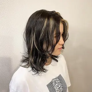 ミディアム カラー 山口 浩之のヘアスタイル