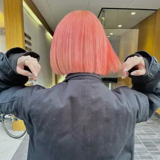 ミディアム カラー 堺 鳳 ママ美容師 yukariのヘアスタイル