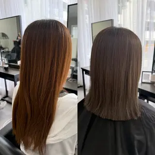 ミディアム カラー 【CLOVE】阿世賀 潤のヘアスタイル