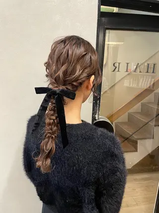 ロング ヘアアレンジ Rena/韓国 /ワンホンヘアのヘアスタイル