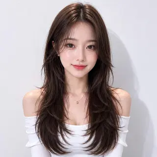 ロング 心斎橋 韓国レイヤ ー指名No.1renのヘアスタイル