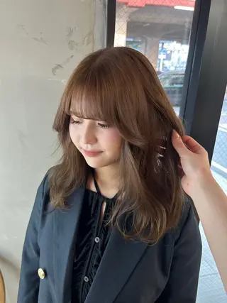 ミディアム カラー yuumi/透明感 艶モテカラー♡のヘアスタイル