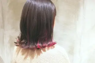 セミロング カラー ill副店長 立和田純也のヘアスタイル