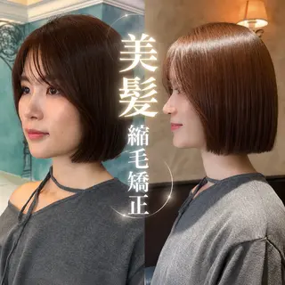 ショート ボブ/透明感カラー /艶髪/しなる🌷のヘアスタイル