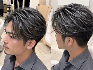 カラー メンズ 金子 直樹のヘアスタイル