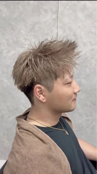 パーマ メンズ 💫メンズパーマ 短髪特化💫 真裟斗のヘアスタイル