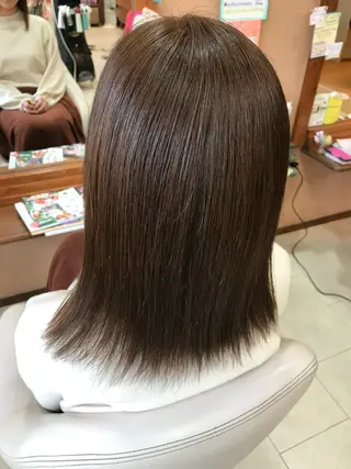 ミディアム 美容室F i t✂️ ササキのヘアスタイル