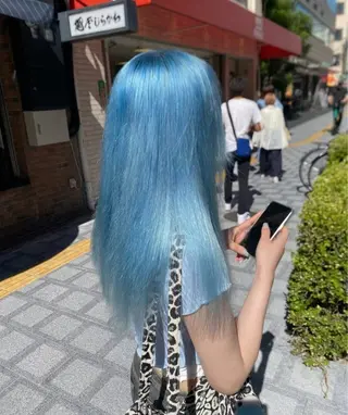 ロング カラー 🇰🇷ハイトーン× 韓国レイヤー레이어드のヘアスタイル