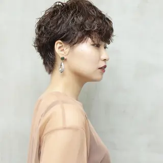 ショート パーマ ill副店長 立和田純也のヘアスタイル