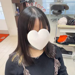 セミロング アミーベル🧸🧡 本店✂️しおりのヘアスタイル