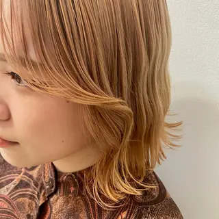 ミディアム ena/ブリーチなし 透明感・レイヤー🎀のヘアスタイル