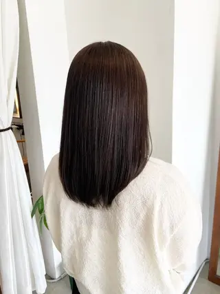 ミディアム まつ あみのヘアスタイル