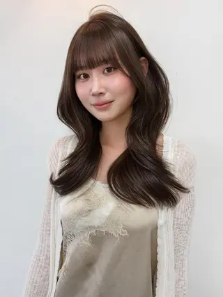 ミディアム 💛レイヤー/ベージ ュ/kokoro💛のヘアスタイル