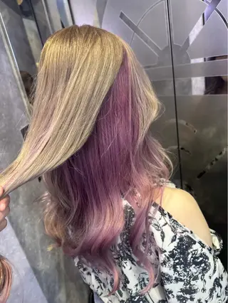 ロング カラー 🥀ケアブリーチ🥀 一ノ瀬🥀のヘアスタイル