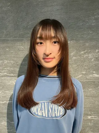 セミロング 外川 生純美ೀ🌝のヘアスタイル
