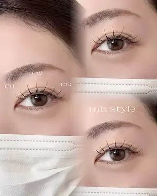 マツエク・マツパ 大阪福島🎀るのん 韓国束感マツエク🧁のマツエク・マツパデザイン