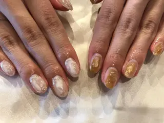 ネイル パラあり！フィルイン 美フォルムのネイルデザイン